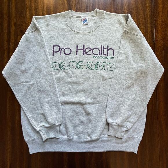 Vintage 90's Pro Health Vitamins Promotional Crewneck Men's Size XL USA MADE - Picture 1 of 7